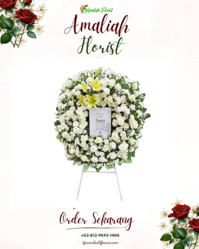 Krans Bunga Duka Cita di Kendran